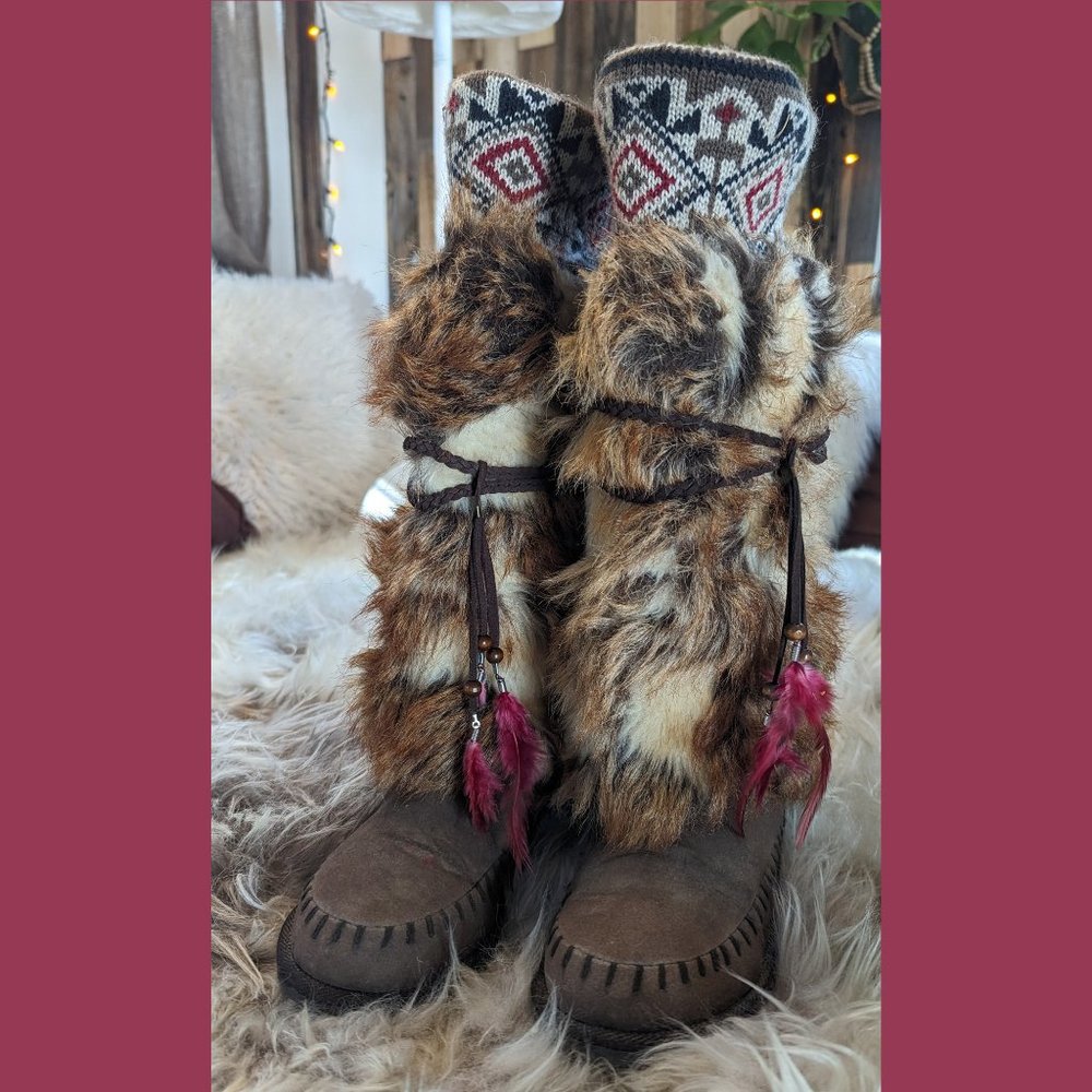 Muk Luks Women's Sigrid Leela Too Boots | SIZE 7